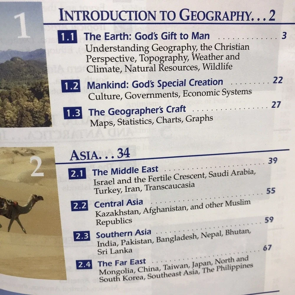 ABeka World Geography‎ Text Teacher Guide Test Quiz Key Lot
